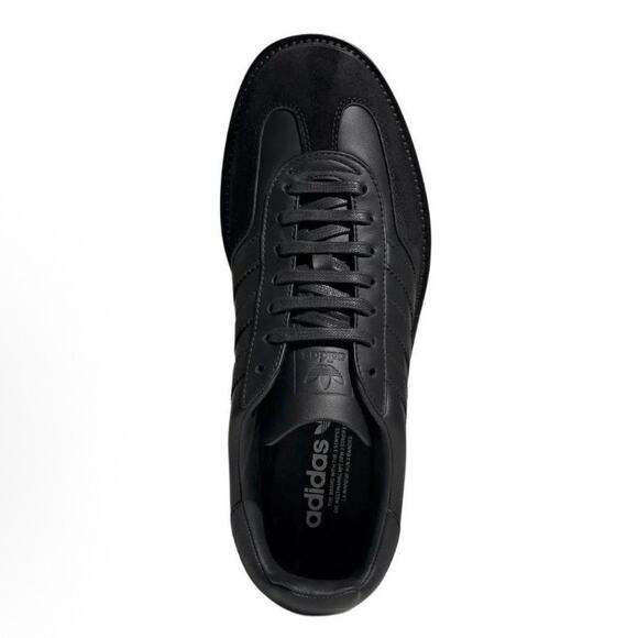 ADIDAS MADE IN ITALY MEN\'S 7 PREMIUM GAZELLE INDOOR BLACK LEATHER IH8642